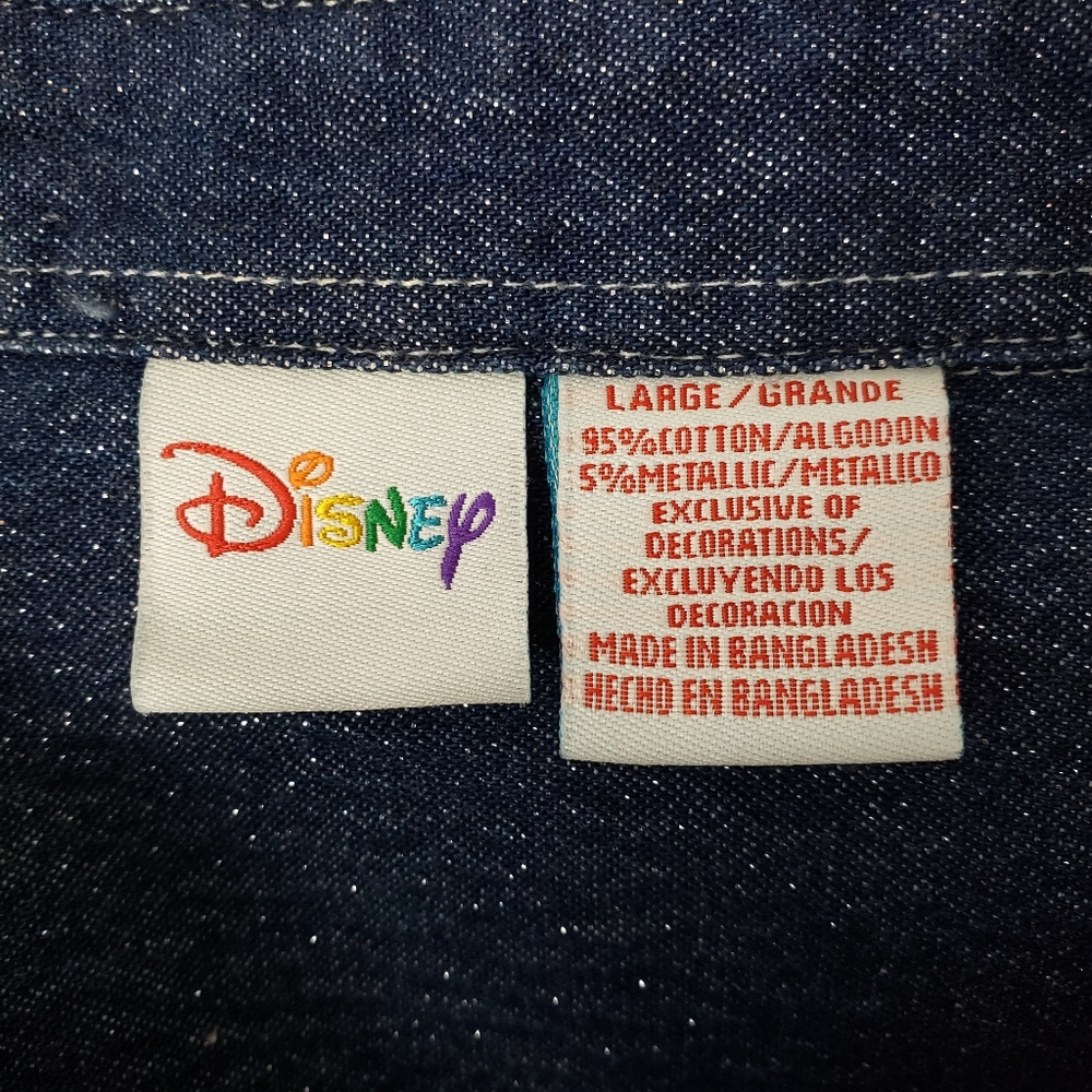Disney Christmas Tigger Pooh Button Down Shirt L - Picture 6 of 6